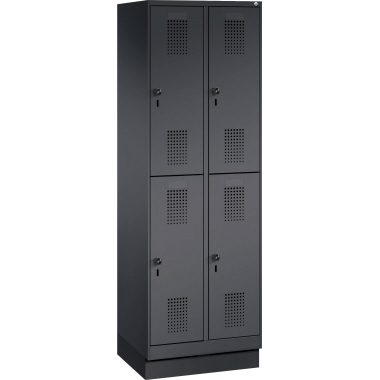 C+P Doppelstockspind 4932020S10091 Sockel 4Fächer sgr/sgr