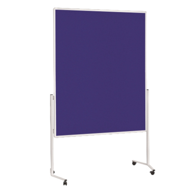 Soennecken Moderationswand 4867 120x150cm Filz blau inkl. Rollen