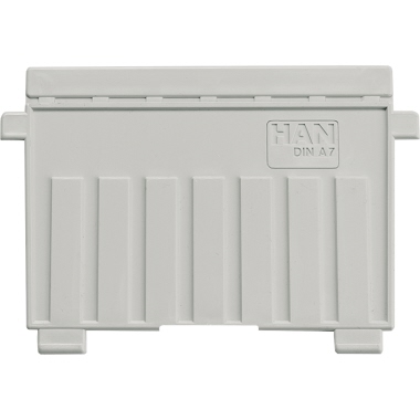 HAN Stützplatte 9027-11 DIN A7 quer Polystyrol lichtgrau
