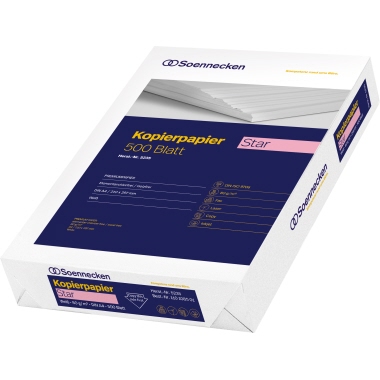 Soennecken Kopierpapier Star 5235 DIN A4 80g weiß 500 Blatt