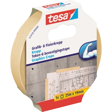 tesa Fixierband 57416-00000 19mmx25m Papier beige