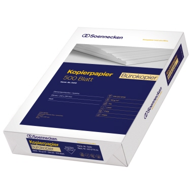 Soennecken Kopierpapier Bürokopier 5100 DIN A4 80g weiß 500 Blatt