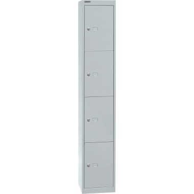 Bisley Garderobenschrank Office CLK124645 4Fächer lichtgrau