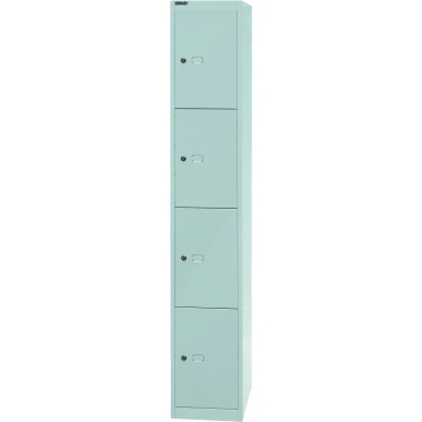 Bisley Garderobenschrank Office CLK184645 4Fachböden lichtgrau