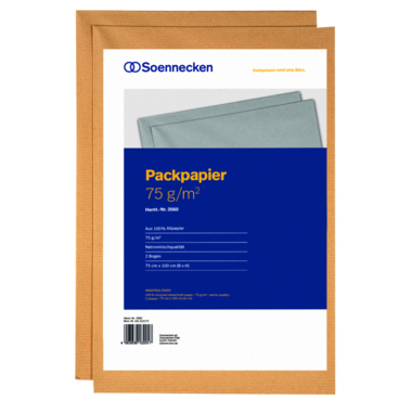 Soennecken Packpapier 3560 75x100cm 75g Recyclingpapier 2 Bg./Pack.