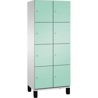 C+P Fächerschrank 4510322S10018 Füße 8Fächer B800mm lgr/lgn