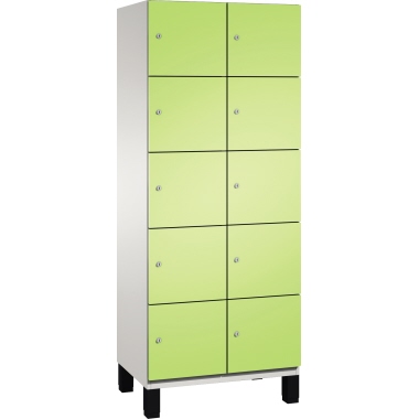 C+P Fächerschrank 4510422S10019 Füße 10Fächer B800mm lgr/vgn