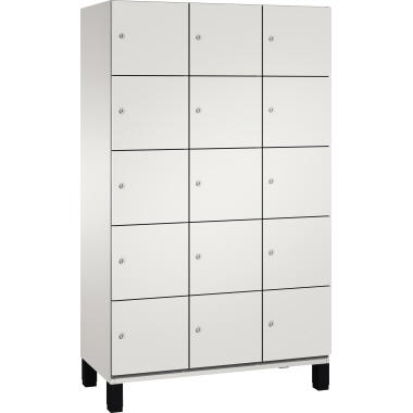 C+P Fächerschrank 4510432S10016 Füße 15Fächer B1200mm lgr/lgr