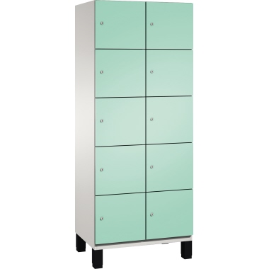 C+P Fächerschrank 4510422S10017 Füße 10Fächer B800mm lgr/lgn