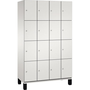 C+P Fächerschrank 4510340S10017 Füße 16Fächer B1200mm lgr/lgr