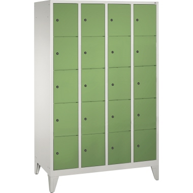C+P Fächerschrank 8010405S10035 Füße 20Fächer B1190mm lgr/rgn