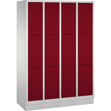 C+P Fächerschrank 8020403S10001 Sockel 12Fächer B1190mm lgr/rrt