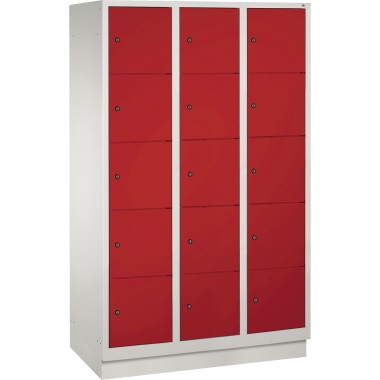 C+P Fächerschrank 8020325S10001 Sockel 15Fächer B1200mm lgr/rrt