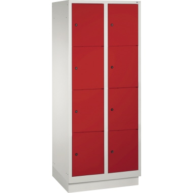 C+P Fächerschrank 8020224S10008 Sockel 8Fächer B810mm lgr/rrt
