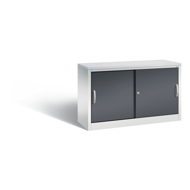 C+P Akten-Sideboard 572300S10111 Schiebetüren 2x2OH B1200mm lgr/swgr