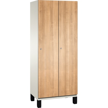C+P Umkleidespind 4510022S10046 Füße 2Abteile B800mm rws/ki