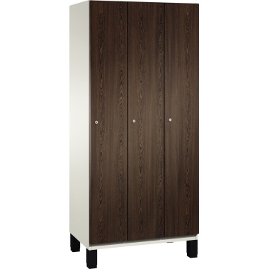 C+P Umkleidespind 4510030S10030 Füße 3Abteile B900mm rws/we