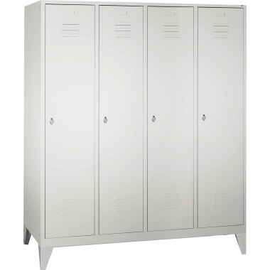C+P Umkleidespind 801042S10000 Füße 4Abteile B1590mm lgr/lgr