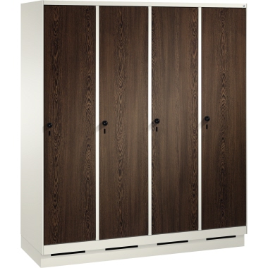 C+P Umkleidespind 4902042S10183 Sockel 4Abteile B1600mm rws/we