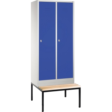 C+P Umkleidespind 805022S10000 Sitzbank 2Abteile B810mm lgr/ebl