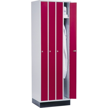 C+P Umkleidespind 8170402S10006 4Abteile lgr/rrt