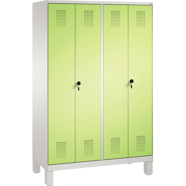 C+P Doppelspind 4901240S10005 Füße 4Abteile B1200mm lgr/vgn