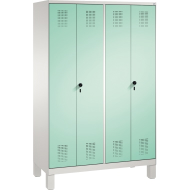 C+P Doppelspind 4901240S10068 Füße 4Abteile B1200mm lgr/lgn