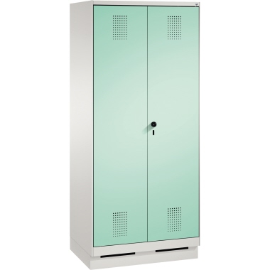 C+P Doppelspind 4902222S10092 Sockel 2Abteile B800mm lgr/lgn