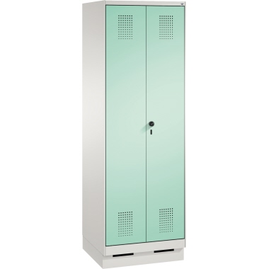 C+P Doppelspind 4902220S10103 Sockel 2Abteile B600mm lgr/lgn