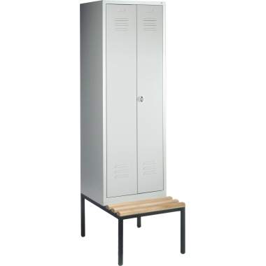 C+P Doppelspind 805220S10004 Sitzbank 2Abteile B610mm lgr/lgr