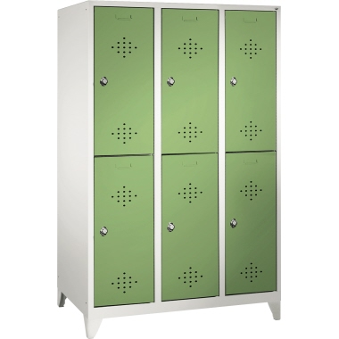 C+P Doppelspind 831032S10116 Füße 6Fächer B1200mm lgr/rgn