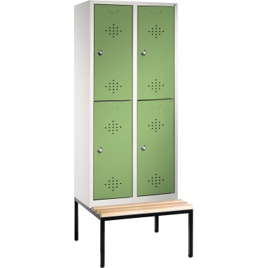 C+P Doppelspind 835022S10031 Sitzbank 4Fächer B810mm lgr/rgn