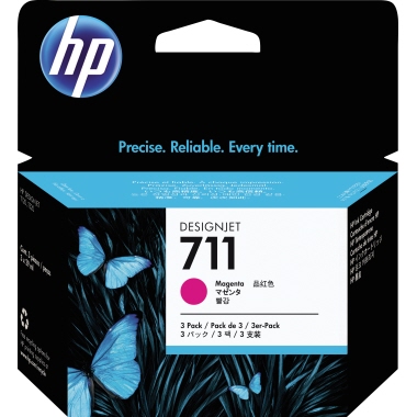 HP Tintenpatrone CZ135A 711 magenta 3x29ml 3 Stück