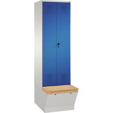 C+P Doppelspind 4905620S10052 Sitzbox 2Abteile B600mm lgr/ebl