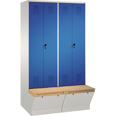 C+P Doppelspind 4905640S10062 Sitzbox 4Abteile B1200mm lgr/ebl