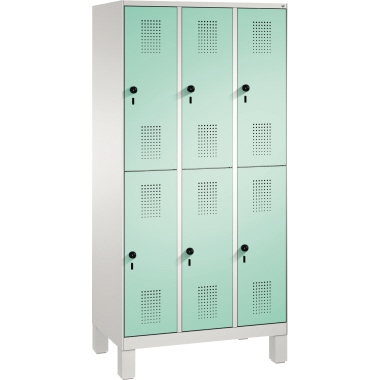 C+P Doppelstockspind 4931030S10082 Füße 6Fächer B900mm lgr/lgn