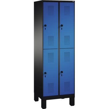 C+P Doppelstockspind 4931020S10061 Füße 4Fächer B600mm sgr/ebl