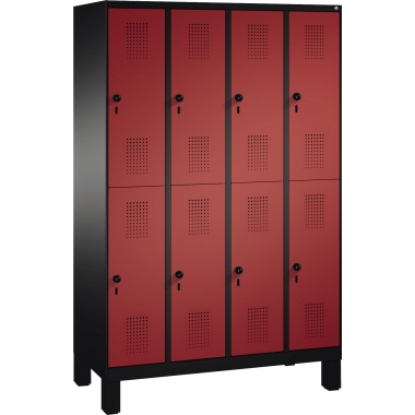 C+P Doppelstockspind 4931040S10059 Füße 8Fächer B1200mm sgr/rrt