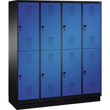 C+P Doppelstockspind 4932042S10041 Sockel 8Fächer B1600mm sgr/ebl