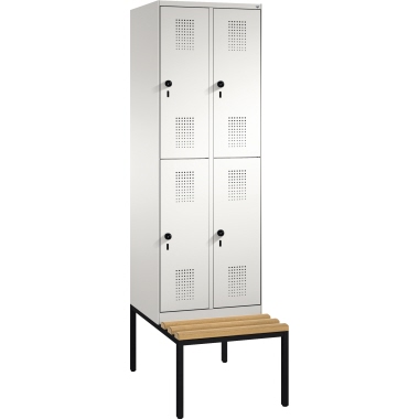 C+P Doppelstockspind 4935020S10004 Sitzbank 4Fächer B600mm lgr/lgr