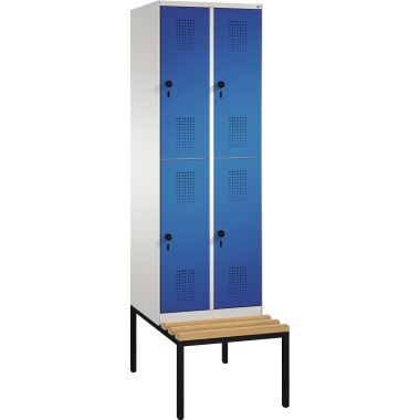 C+P Doppelstockspind 4935020S10048 Sitzbank 4Fächer B600mm lgr/ebl