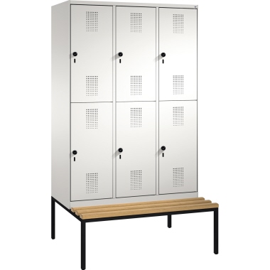 C+P Doppelstockspind 4935032S10001 Sitzbank 6Fächer B1200mm lgr/lgr