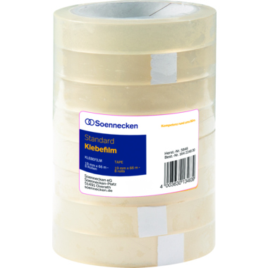 Soennecken Klebefilm 5848 19mmx66m transparent 8 Stück