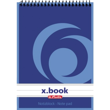 Herlitz Spiralnotizblock 110619 DIN A6 60g 50Bl. liniert