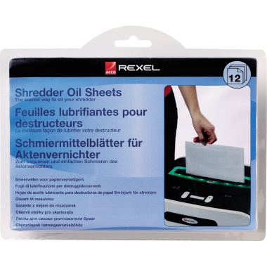 Rexel Ölblätter 2101948 für Aktenvernichter 12 Stück