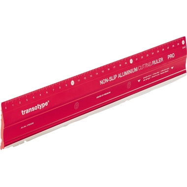 transotype Schneidelineal PRO 17803006 30x5cm Aluminium rot