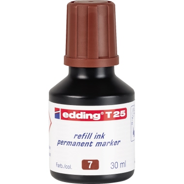 edding Nachfülltusche T 25 4-T25007 30ml geruchsarme Tusche braun