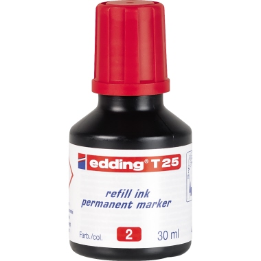 edding Nachfülltusche T 25 4-T25002 30ml geruchsarme Tusche rot
