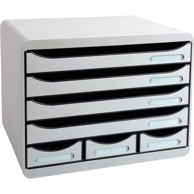Exacompta Schubladenbox STORE-BOX MINI 307740D 7Schübe lichtgrau