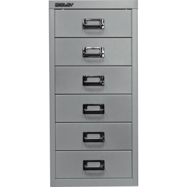 Bisley Schubladenschrank L296355 6Schubfächer silber
